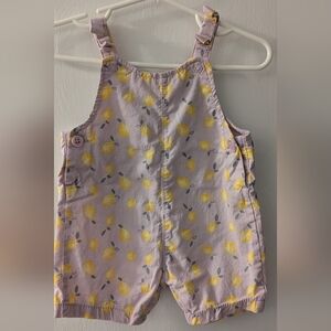 Bubble outfit soft purple color with lemon print